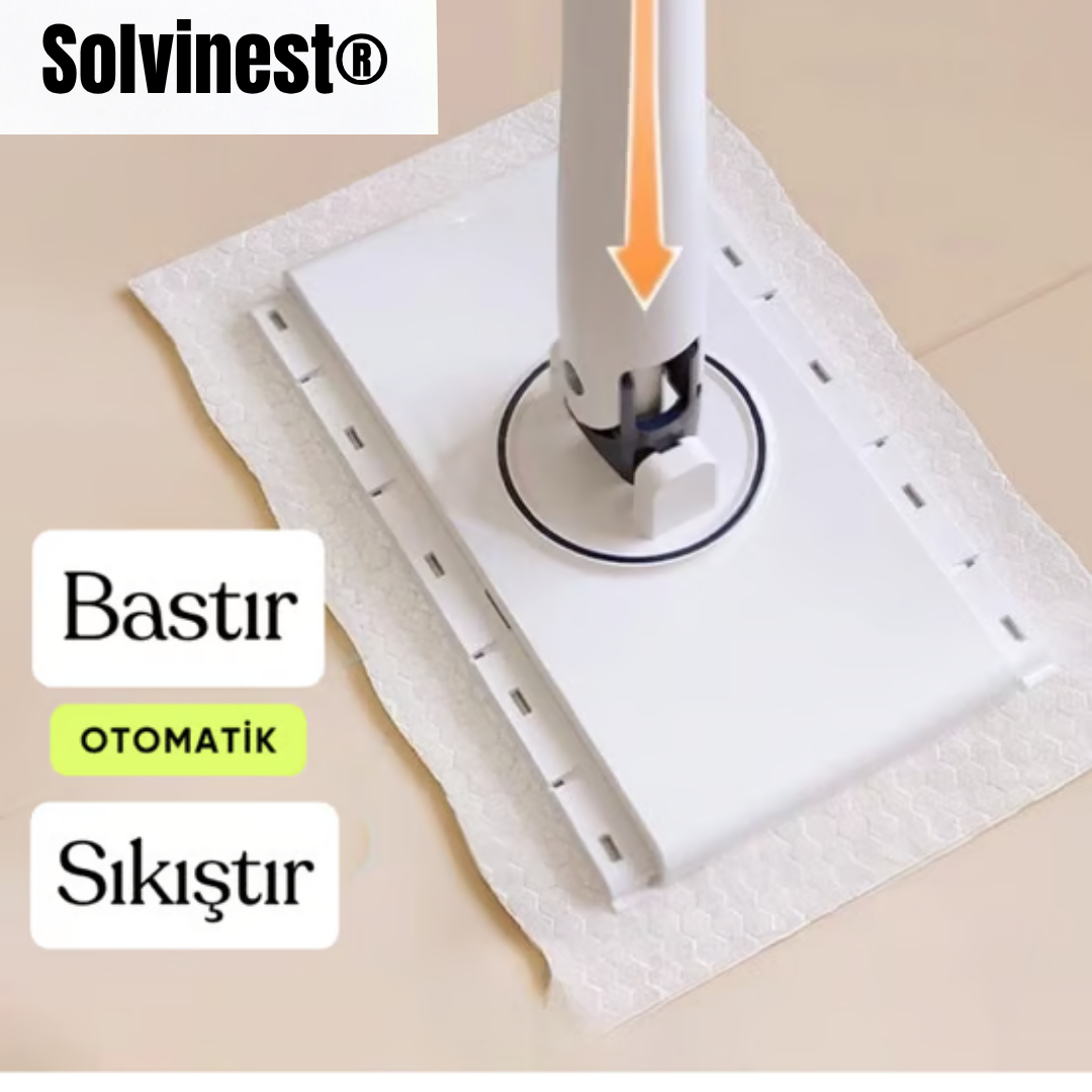 Solvinest® EasyClean - Otomatik Bez Tutuculu Akıllı Mop