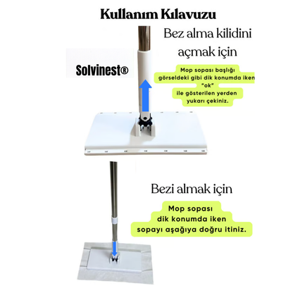 Solvinest® EasyClean - Otomatik Bez Tutuculu Akıllı Mop